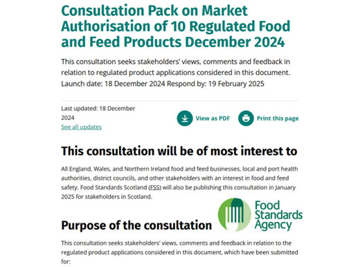 UK Food Safety Agency RP1112 - Steviol Glycosides (E 960b) produced by Fermentation (new specification of a permitted food additive) is open for public consultation。The FSA risk management recommendat